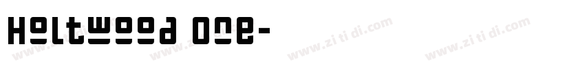 Holtwood One字体转换
